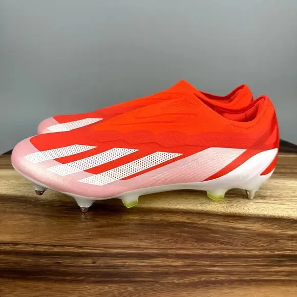 Adidas X Crazyfast Elite SG Laceless Mens 7 / Womens 8 Red Soccer Cleats IF0661